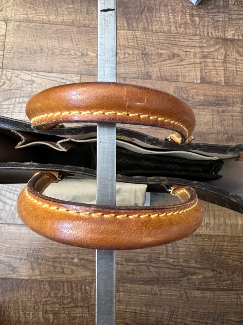 Louis Vuitton Vintage Brown Monogram Sac Plat Tote Bag - Picture 4 of 16